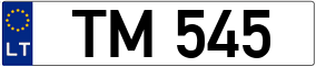 Trailer License Plate